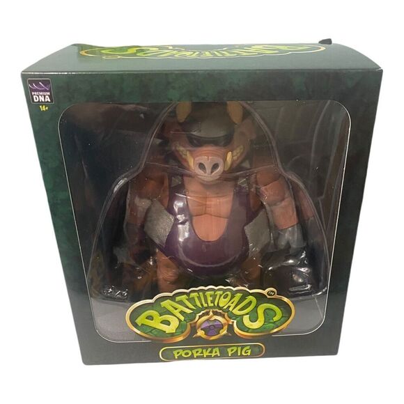 Battletoads Porka Pig 6” Action Figure Battletoads Premium DNA Brand New - Picture 1 of 5